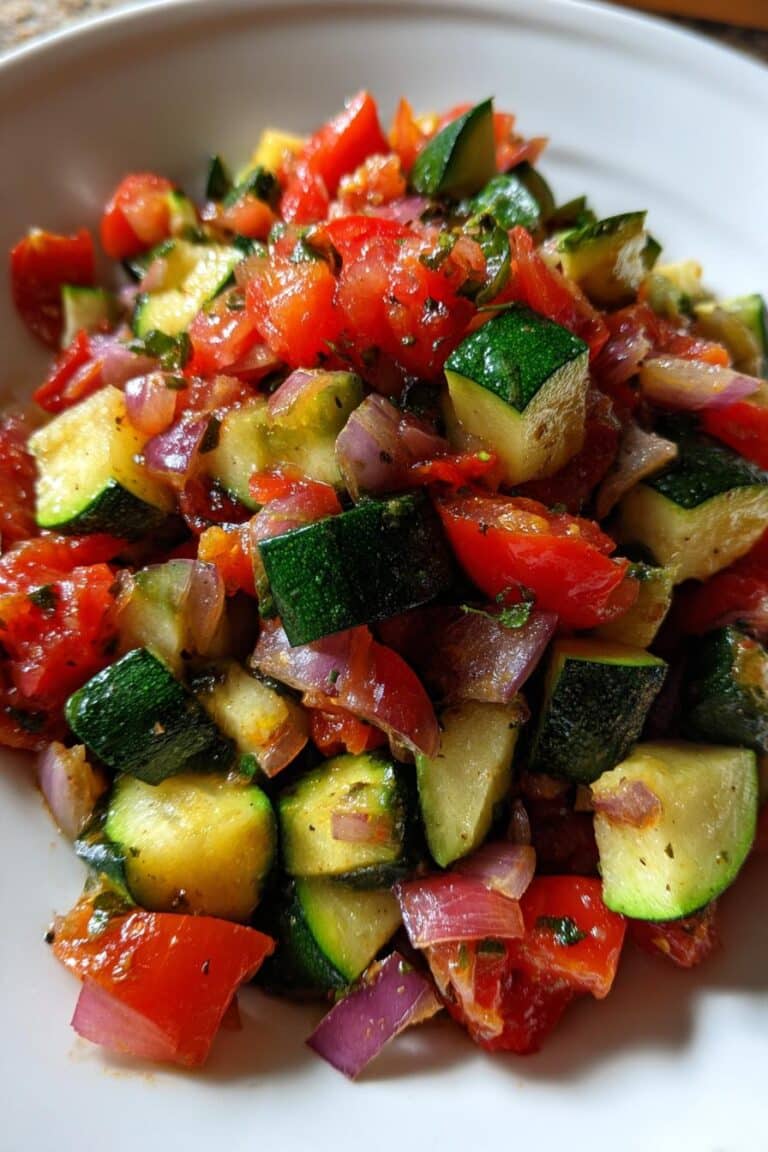 Batch cooking d’été avec tomates et courgettes