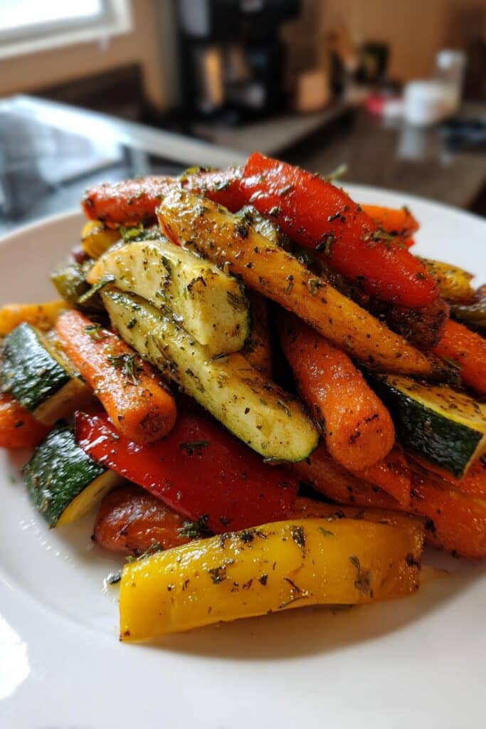 Batch de légumes rôtis à déguster froids