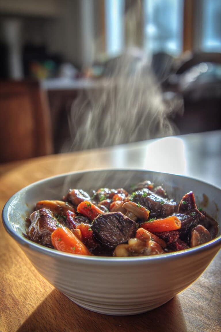 Boeuf bourguignon facile à mijoter ce soir