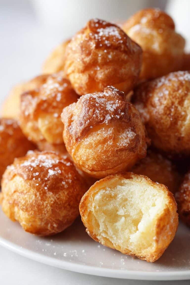 Chouquettes sucrées prêtes en 25 min