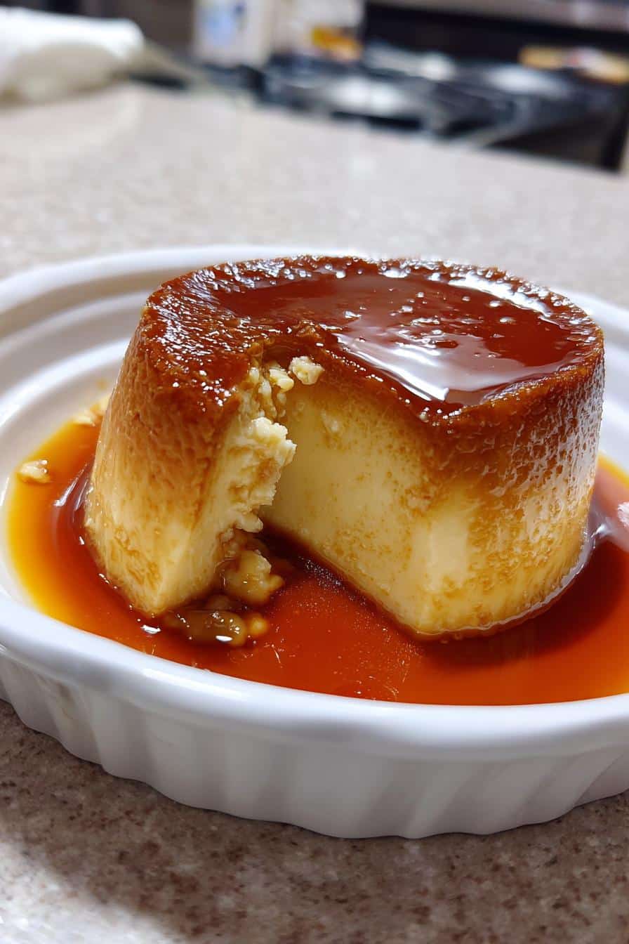 Crème caramel fondante en 4 étapes - detail 2