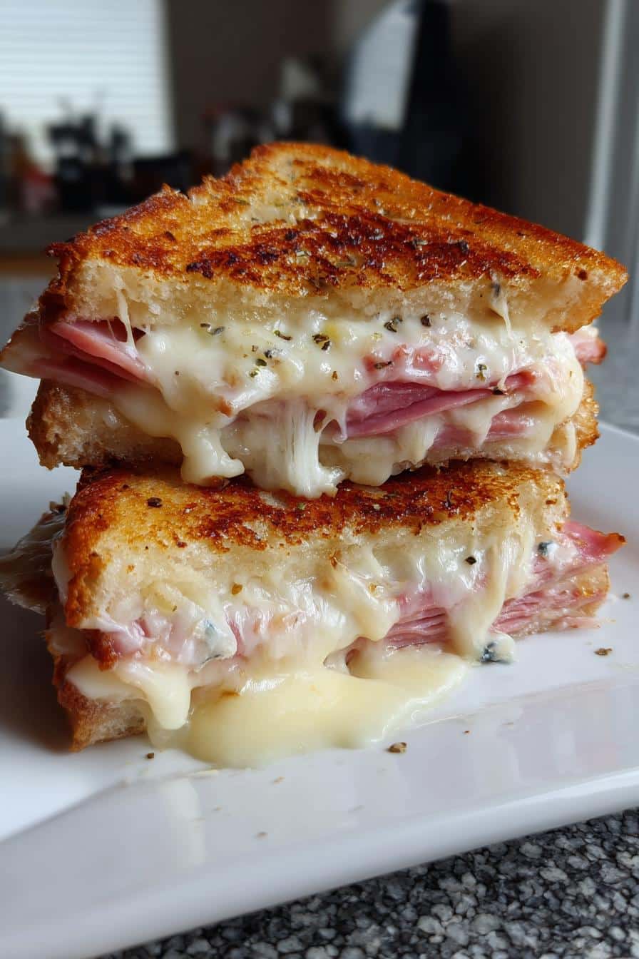 Croque-monsieur gourmand au fromage triple - detail 2