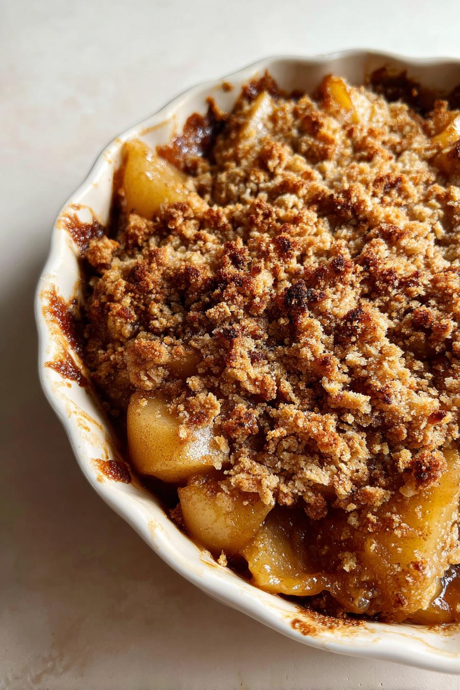 Crumble aux poires caramélisées - detail 1