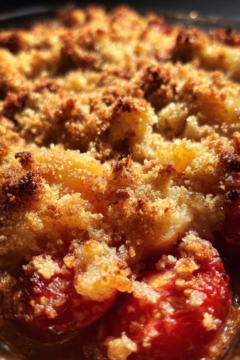 Crumble salé aux tomates et parmesan