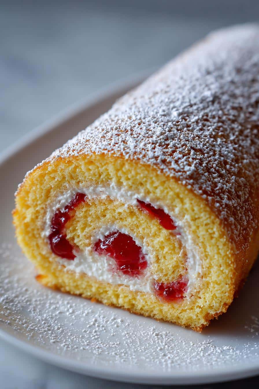 Gâteau roulé à la confiture en 15 min - detail 1