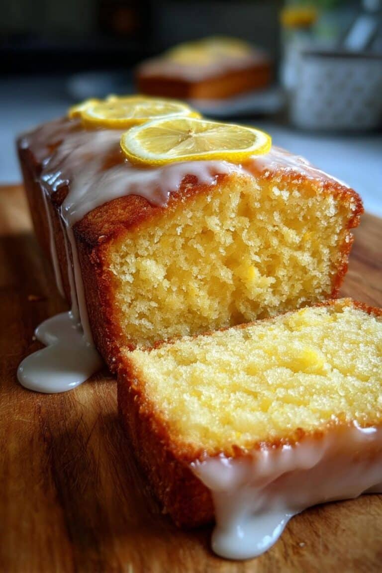 Moelleux au citron avec glaçage minute
