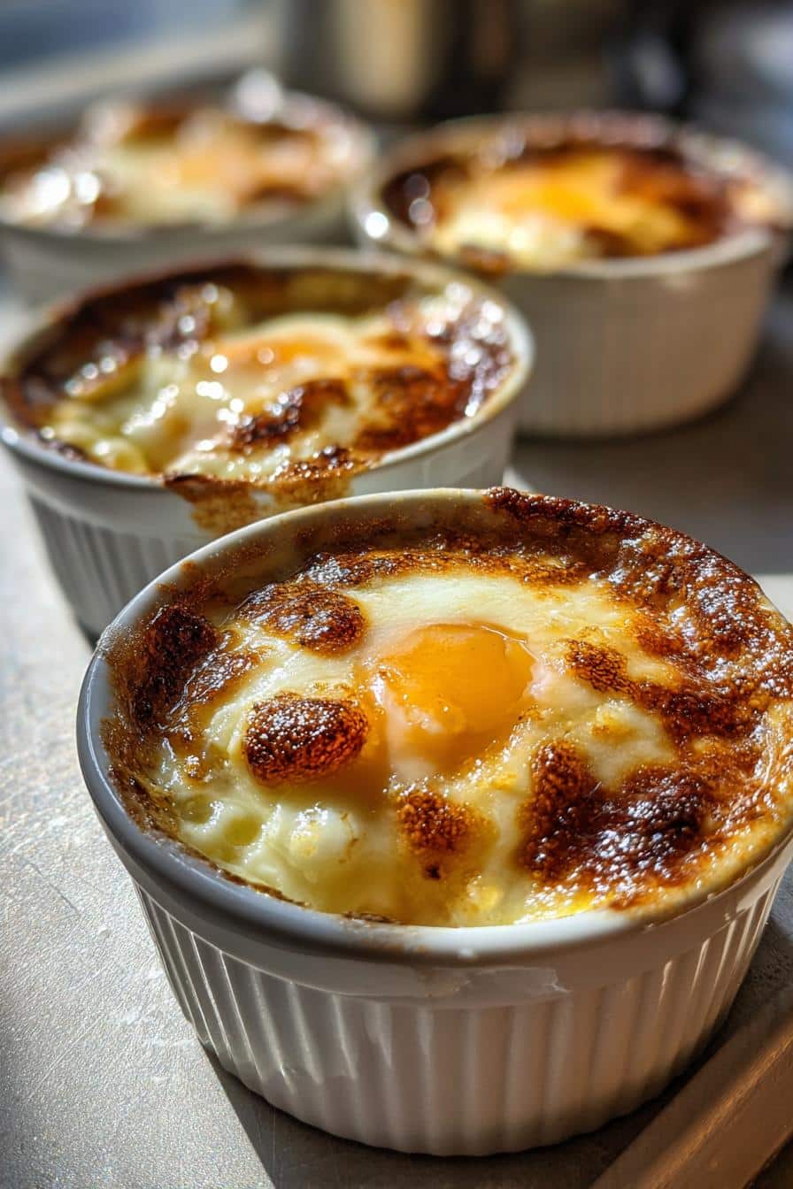 Oeufs cocotte au comté en 15 minutes - detail 3