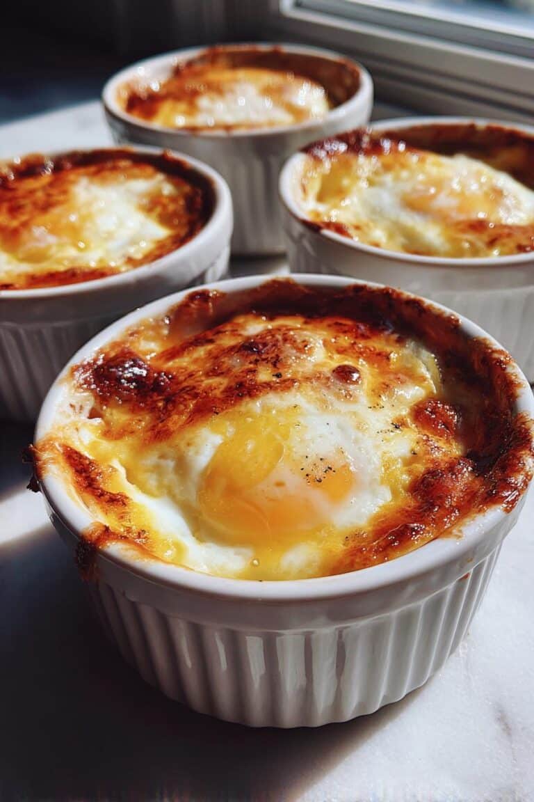 Oeufs cocotte au comté en 15 minutes