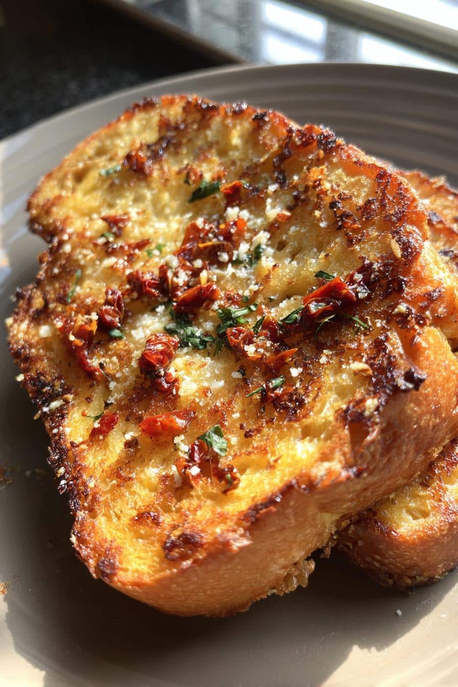 Pain perdu salé aux tomates séchées - detail 2