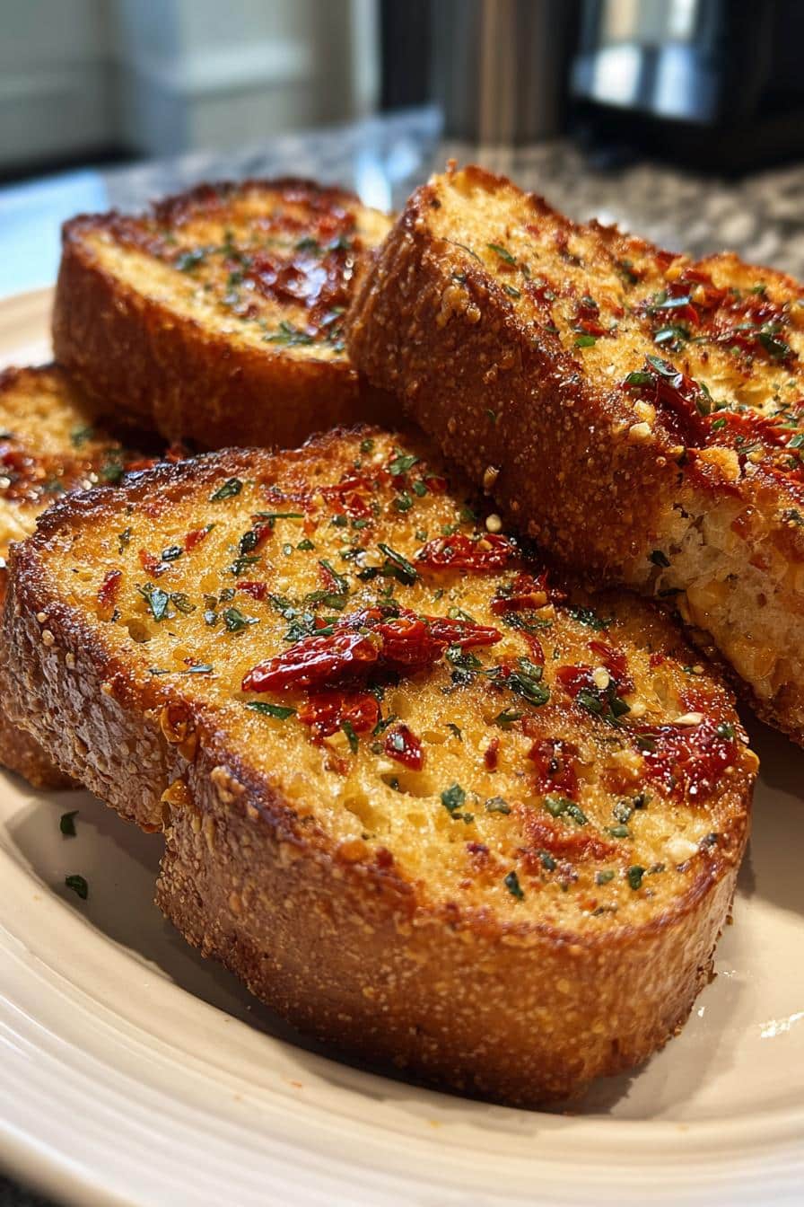 Pain perdu salé aux tomates séchées - detail 3