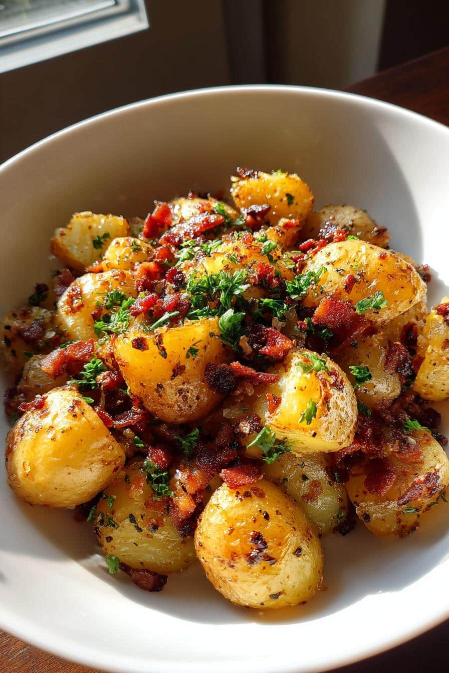 Poêlée campagnarde pommes et lardons - detail 2