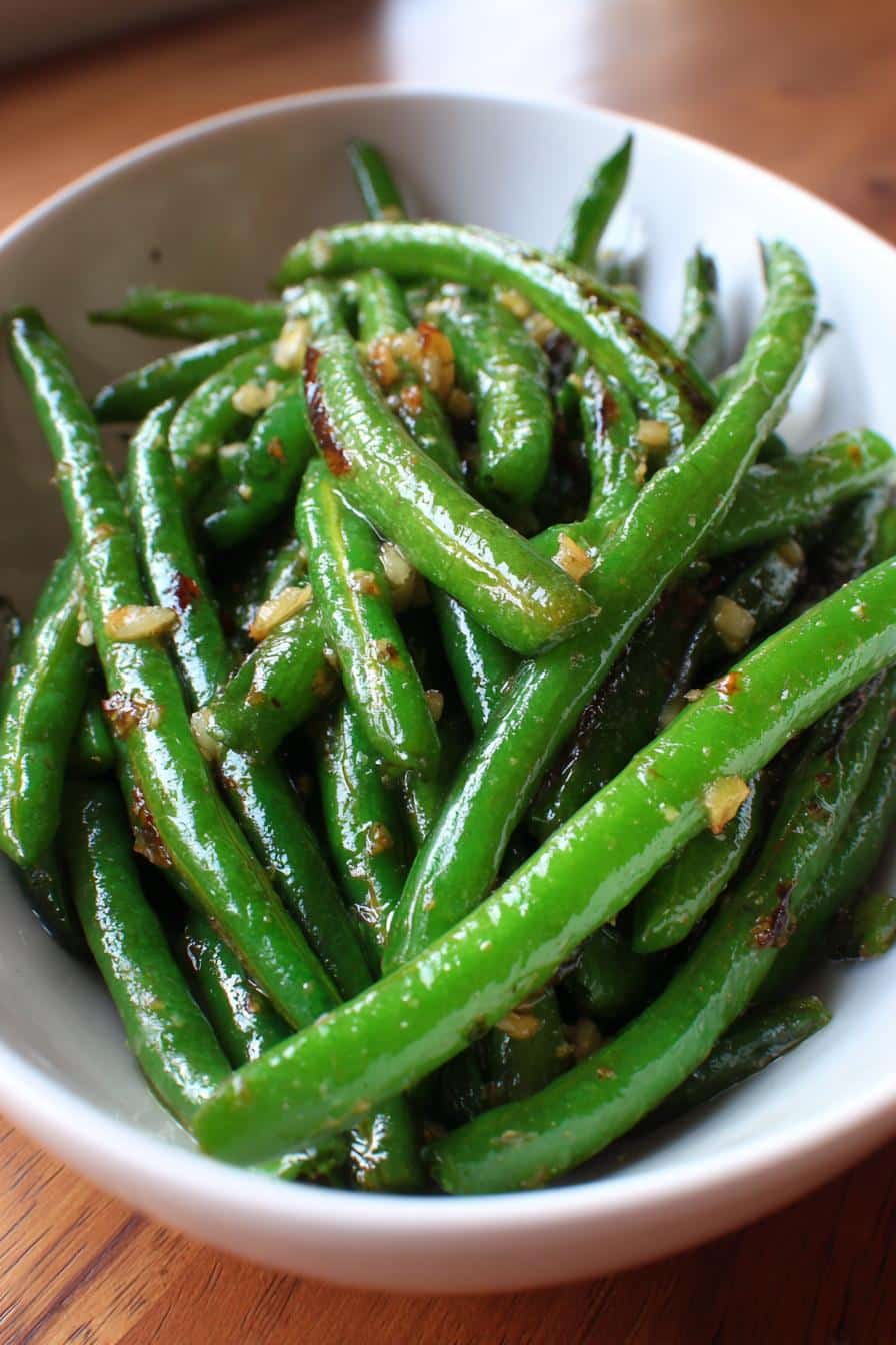 Poêlée de haricots verts à l’ail - detail 3