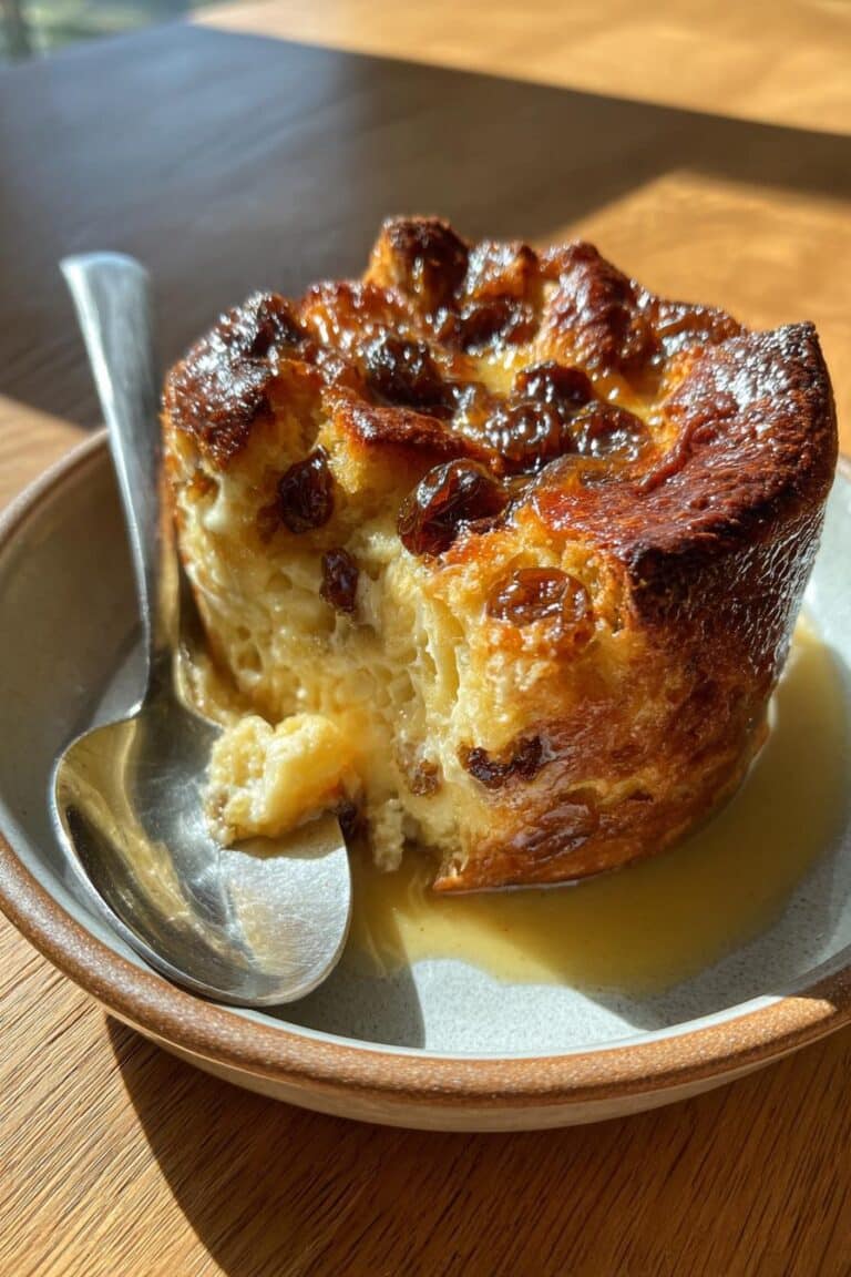 Pudding au pain et raisins secs façon grand-mère