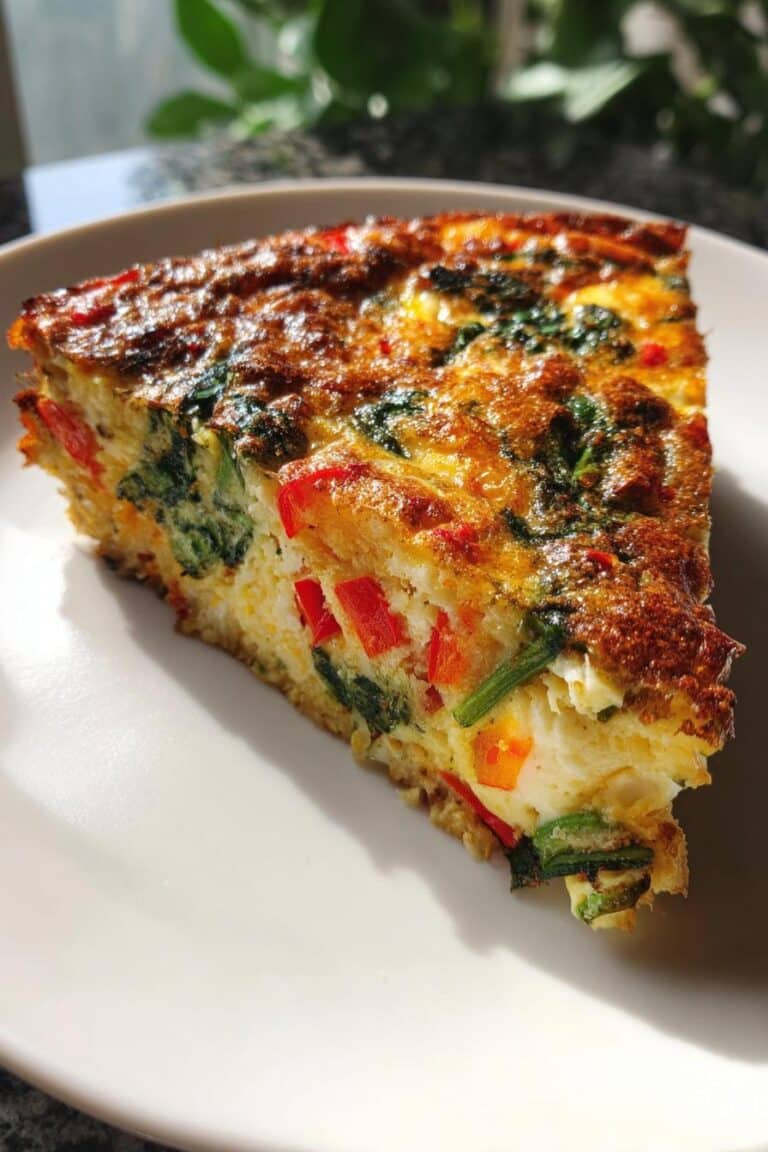 Quiche sans pâte aux légumes