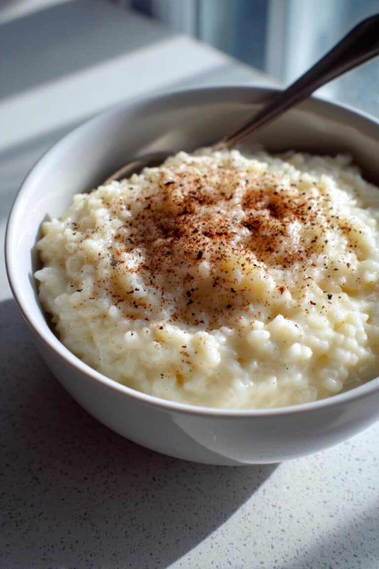 Riz au lait crémeux à la vanille