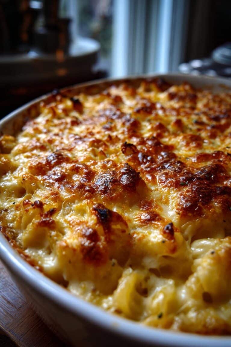 Gratin de mac & cheese façon camembert