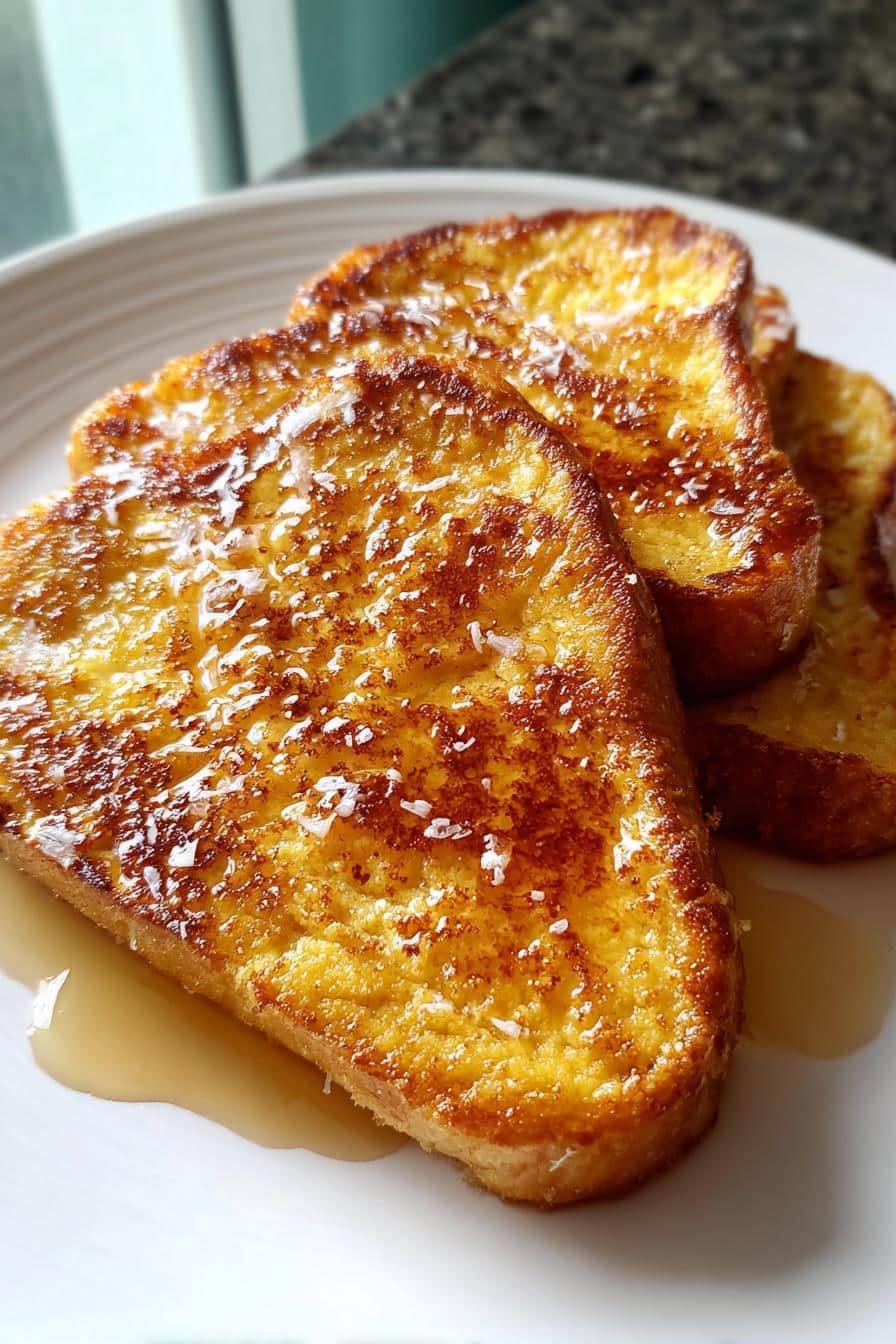 Pain perdu au lait de coco - detail 1