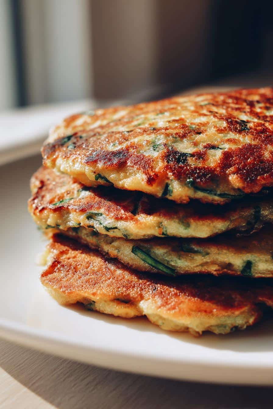 Pancakes salés aux épinards - detail 3