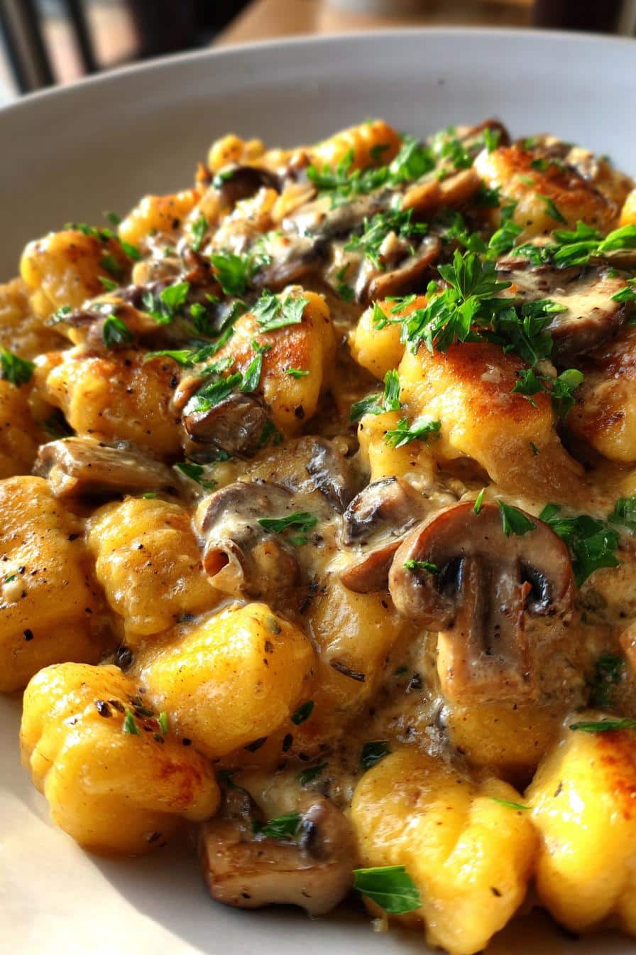 Poêlée de gnocchis aux champignons - detail 1