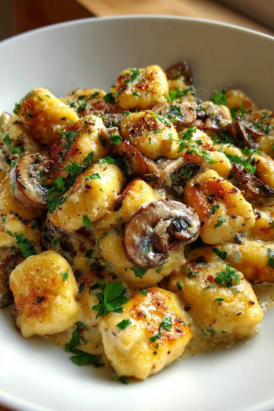 Poêlée de gnocchis aux champignons - detail 2