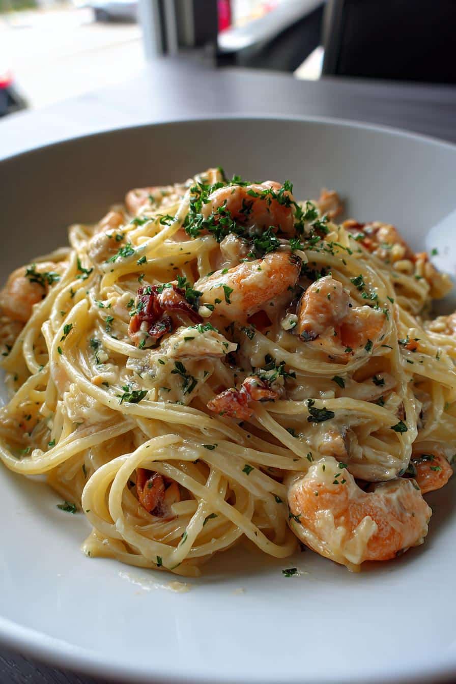 Pâtes façon carbonara de la mer - detail 2