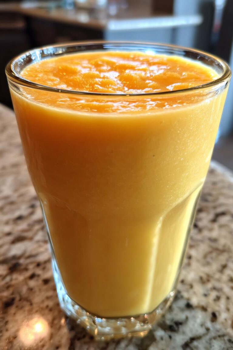 Smoothie glacé mangue-ananas