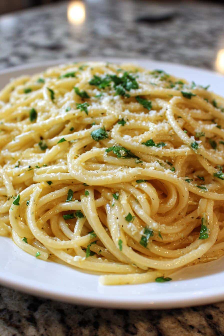 Spaghetti au beurre citronné façon express - detail 2