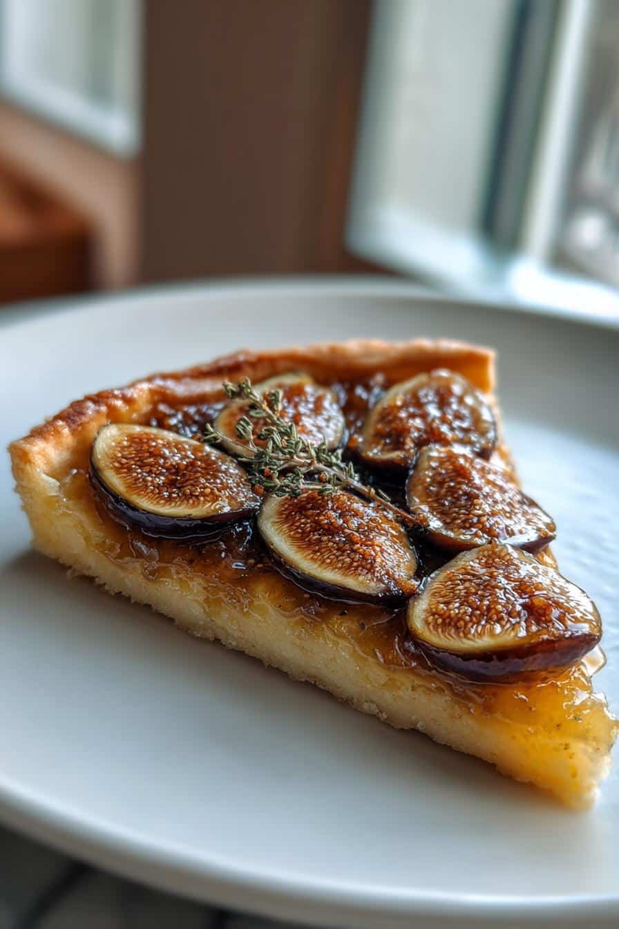 Tarte fine aux figues et miel - detail 2