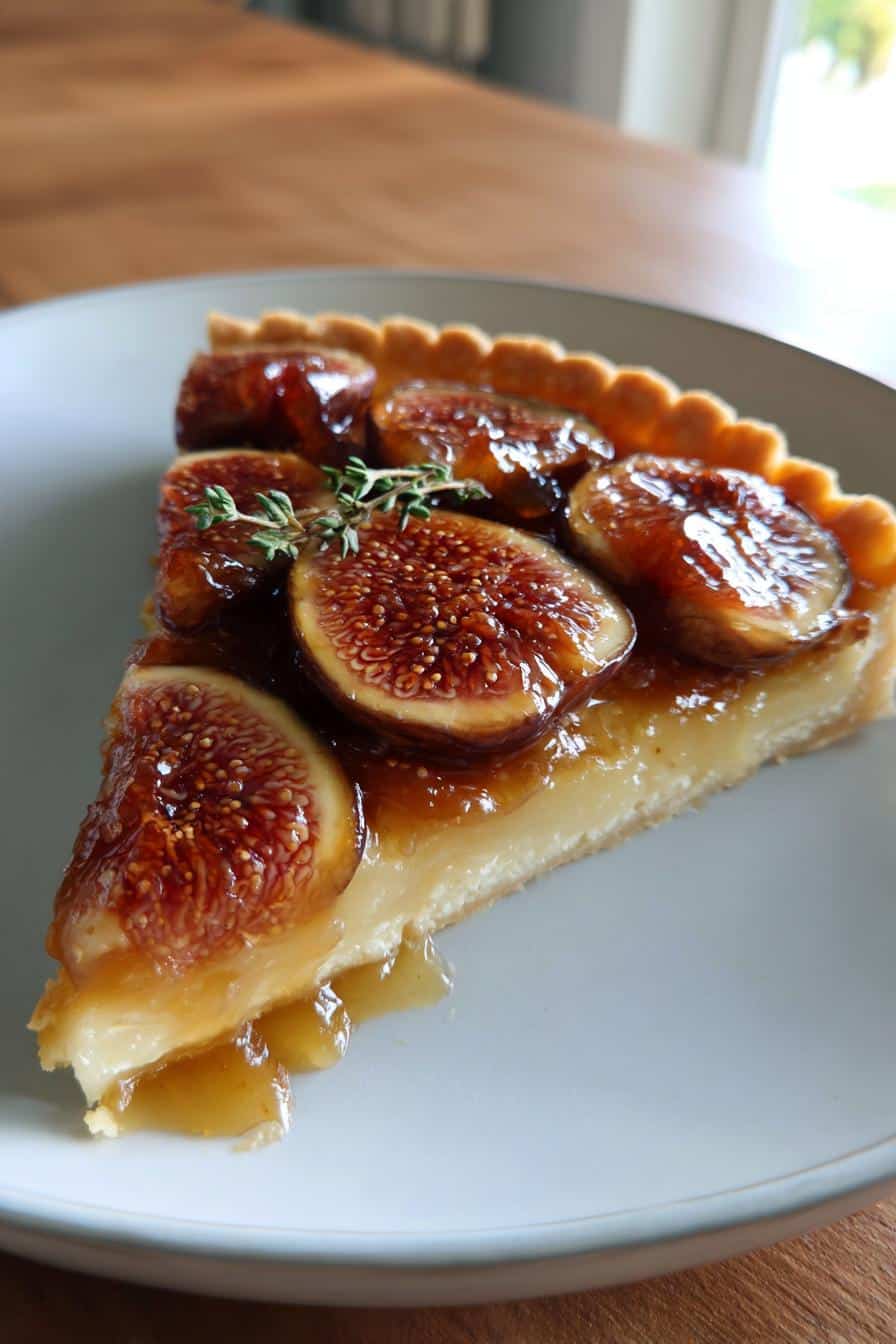 Tarte fine aux figues et miel - detail 3