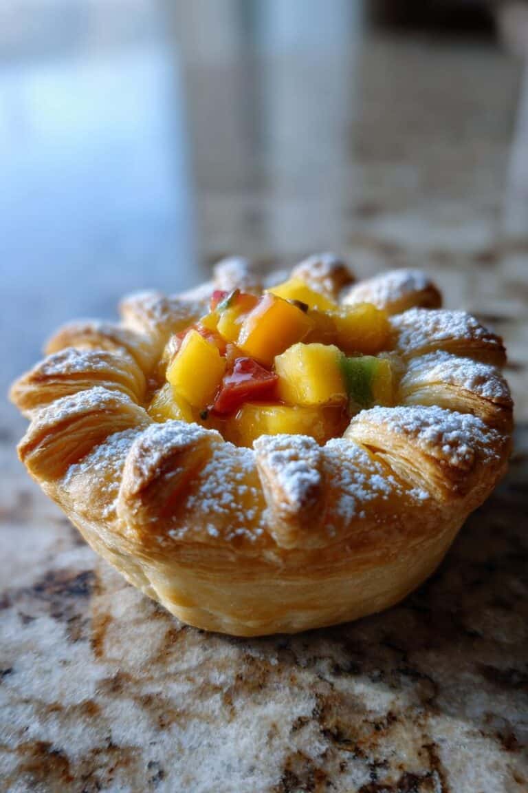 Tarte soleil tropicale au fruit