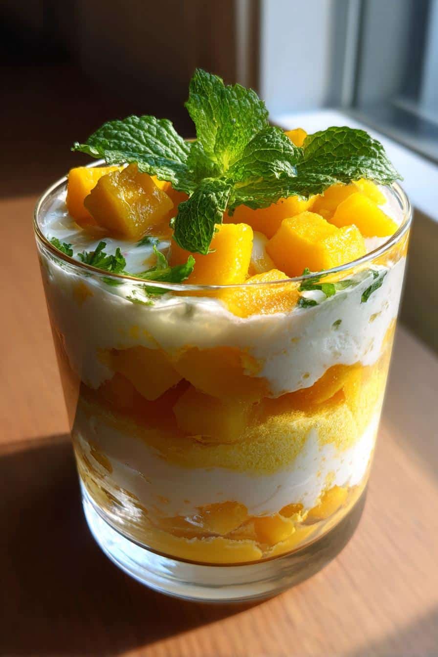 Verrines mangue-coco express - detail 1