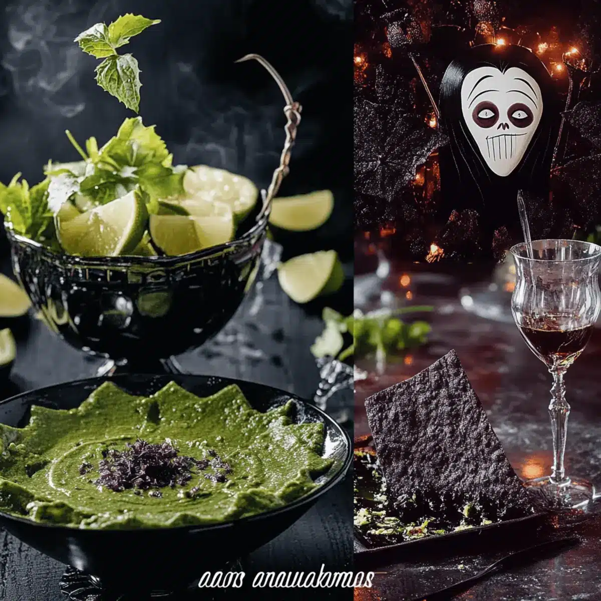 Addams Family Party Menu
